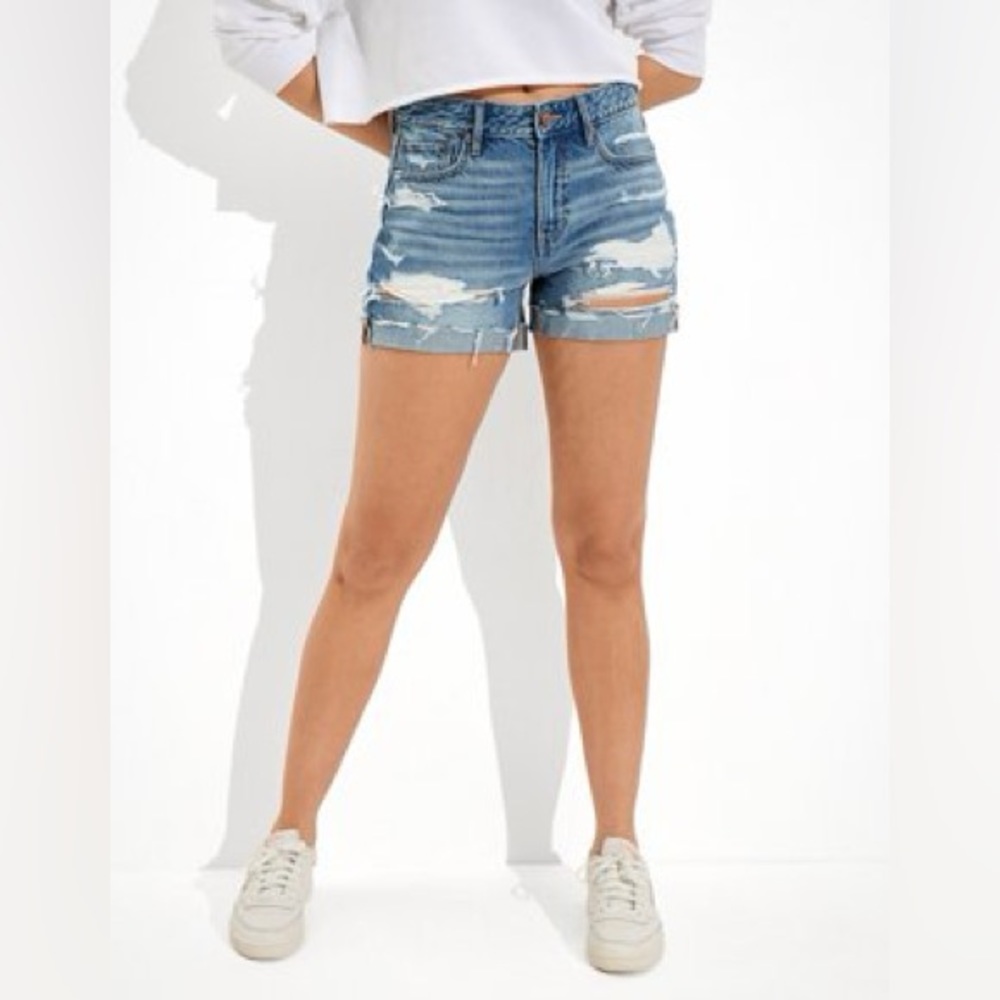 AE Low-Rise Denim Tomgirl Short